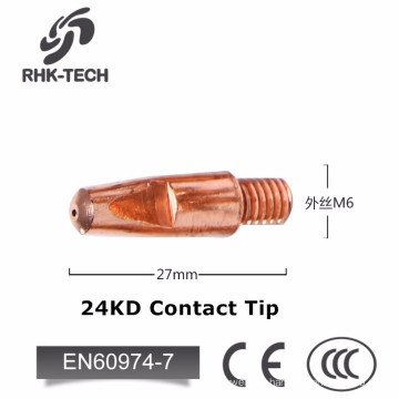 Kontaktspitze e-cu M6x25 Kupferschweißspitzen für mig Brennerzubehör